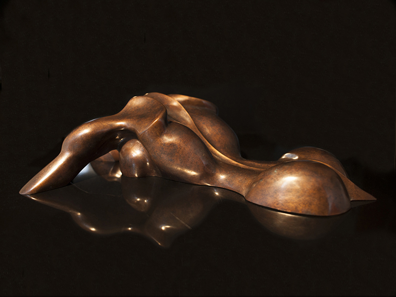 Isabelle Ardevol,  The Fallen Angel bronze sculpture, 2015